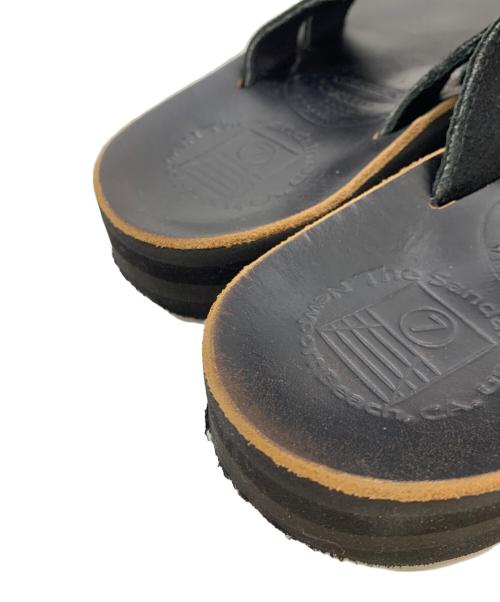 The Sandalman（ザサンダルマン）THE SANDALMAN (ザサンダルマン) ホーウィンクロムエクセルレザーサンダル ブラック サイズ:27の古着・服飾アイテム