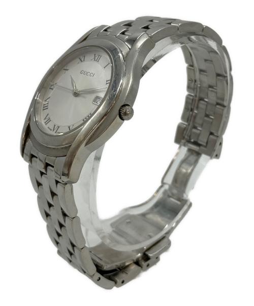 GUCCI（グッチ）GUCCI (グッチ) 腕時計 SSブレスレット ホワイトの古着・服飾アイテム