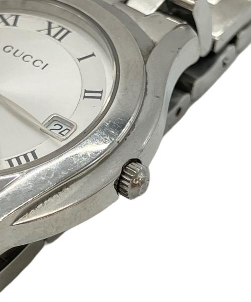 GUCCI（グッチ）GUCCI (グッチ) 腕時計 SSブレスレット ホワイトの古着・服飾アイテム