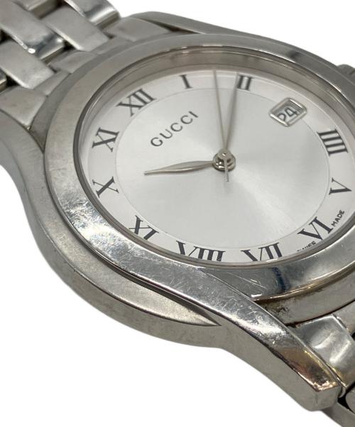 GUCCI（グッチ）GUCCI (グッチ) 腕時計 SSブレスレット ホワイトの古着・服飾アイテム
