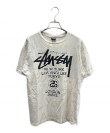 stussy（ステューシー）の古着「00'sワールドツアーカットソー」｜アイボリー