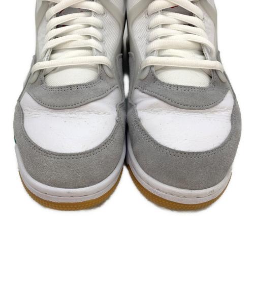 NIKE（ナイキ）NIKE (ナイキ) JORDAN BRAND AIR JORDAN 4 RM WHITE/PINE GREEN-NEUTRAL GREY-WOLF GREY ホワイト×グレー サイズ:29の古着・服飾アイテム