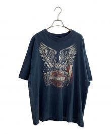 HARLEY-DAVIDSON（ハーレーダビッドソン）の古着「プリントTシャツ」｜ネイビー