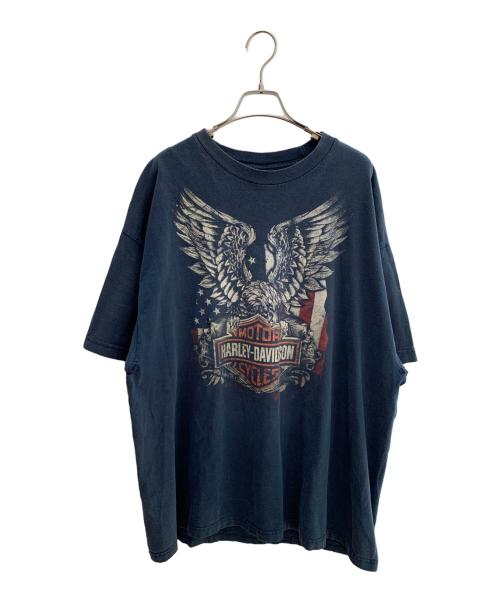 HARLEY-DAVIDSON（ハーレーダビッドソン）HARLEY-DAVIDSON (ハーレーダビッドソン) プリントTシャツ ネイビー サイズ:不明の古着・服飾アイテム