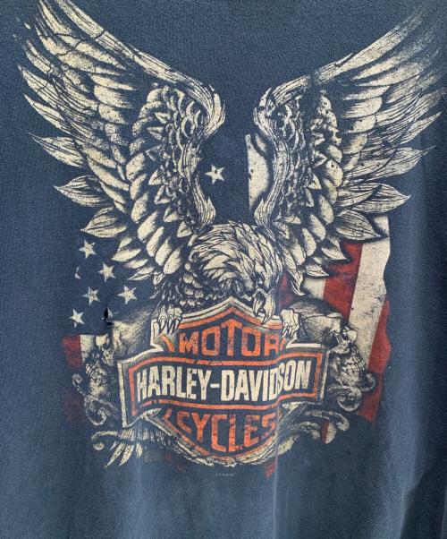 HARLEY-DAVIDSON（ハーレーダビッドソン）HARLEY-DAVIDSON (ハーレーダビッドソン) プリントTシャツ ネイビー サイズ:不明の古着・服飾アイテム