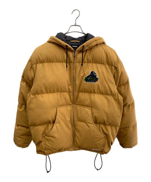 X-LARGE（エクストララージ）X-LARGE (エクストララージ) ACTIVE DUCK PUFFER JACKET ベージュ×ブラック サイズ:XLの古着・服飾アイテム