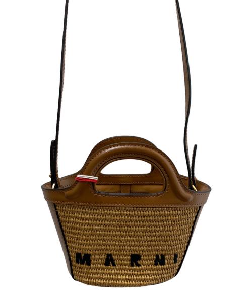 MARNI（マルニ）MARNI (マルニ) ブラウン Tropicalia Bag Micro ブラウン×ベージュの古着・服飾アイテム