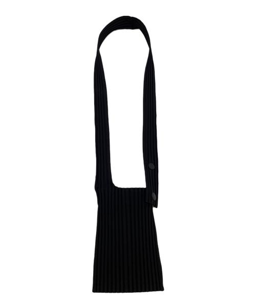 HOMME PLISSE ISSEY MIYAKE（オム プリッセ イッセイ ミヤケ）HOMME PLISSE ISSEY MIYAKE (オム プリッセ イッセイ ミヤケ) プリーツショルダーバッグ ブラックの古着・服飾アイテム