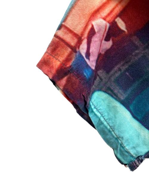 HUF（ハフ）HUF (ハフ) オープンカラーシャツ オレンジ×ブルー サイズ:Ｓの古着・服飾アイテム