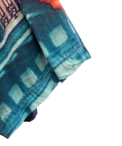 HUF（ハフ）HUF (ハフ) オープンカラーシャツ オレンジ×ブルー サイズ:Ｓの古着・服飾アイテム