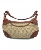 gentenゲンテン）の古着「ワンショルダーバッグ」｜ブラウン×ベージュ