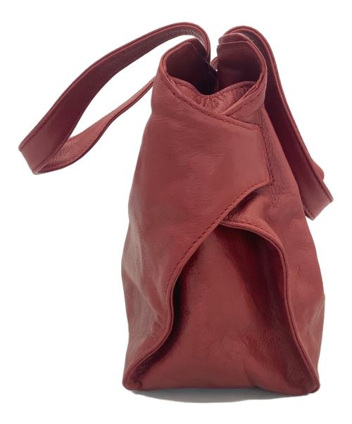 genten（ゲンテン）genten (ゲンテン) レザーハンドバッグ レッドの古着・服飾アイテム