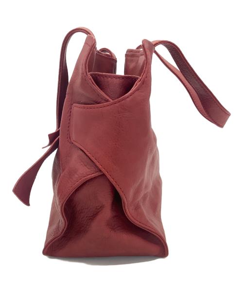 genten（ゲンテン）genten (ゲンテン) レザーハンドバッグ レッドの古着・服飾アイテム