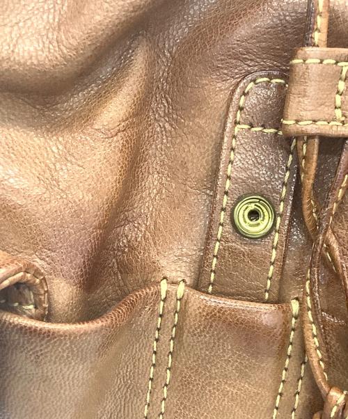 genten（ゲンテン）genten (ゲンテン) レザーミニリュック ブラウンの古着・服飾アイテム
