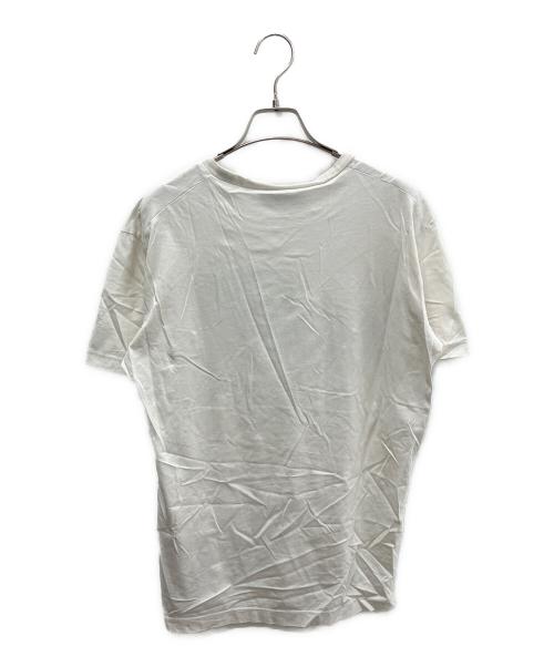 DSQUARED2（ディースクエアード）DSQUARED2 (ディースクエアード) プリントTシャツ ホワイト×ブラック サイズ:Ｓの古着・服飾アイテム
