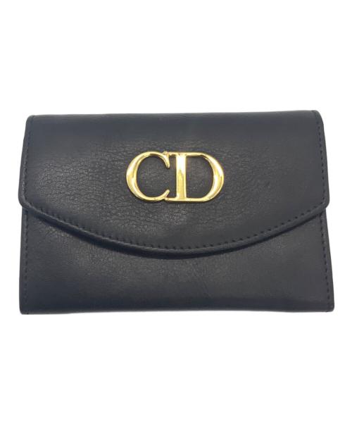 Christian Dior（クリスチャン ディオール）Christian Dior (クリスチャン ディオール) コンパクトウォレット ブラックの古着・服飾アイテム