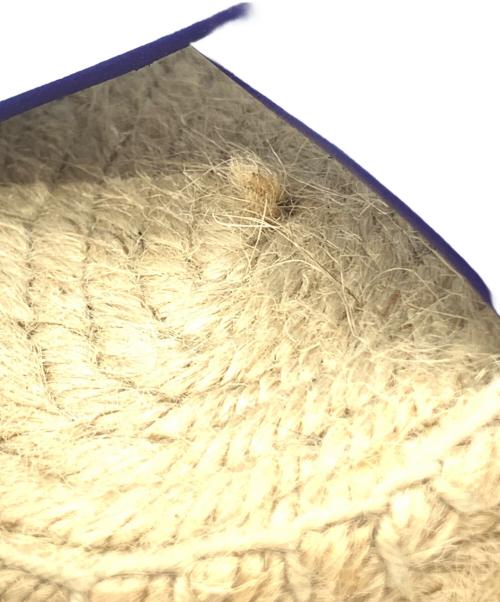 CELINE（セリーヌ）CELINE (セリーヌ) ウェッジソールサンダル ベージュ×ブルー サイズ:23.5cmの古着・服飾アイテム