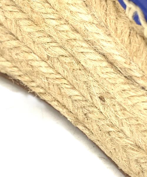 CELINE（セリーヌ）CELINE (セリーヌ) ウェッジソールサンダル ベージュ×ブルー サイズ:23.5cmの古着・服飾アイテム