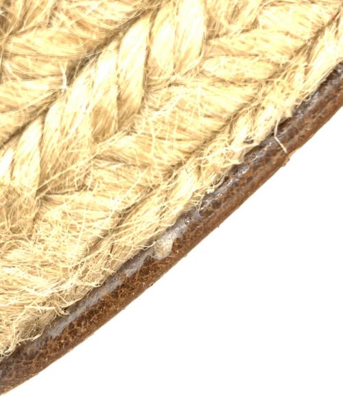 CELINE（セリーヌ）CELINE (セリーヌ) ウェッジソールサンダル ベージュ×ブルー サイズ:23.5cmの古着・服飾アイテム