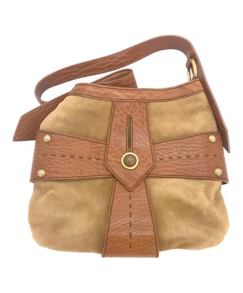 Yves Saint Laurent（イヴサンローラン）Yves Saint Laurent (イヴサンローラン) オールドセミショルダーバッグ ブラウンの古着・服飾アイテム