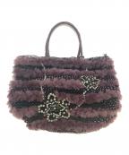 ANTEPRIMAアンテプリマ）の古着「ファーハンドバッグ」｜パープル