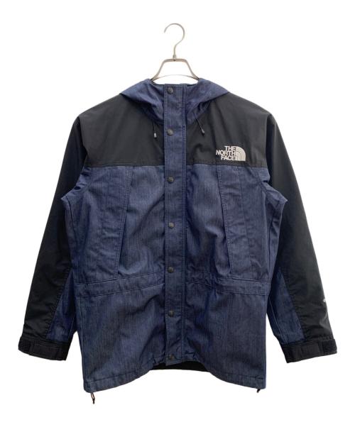 THE NORTH FACE（ザ ノース フェイス）THE NORTH FACE (ザ ノース フェイス) Mountain Light Denim Jacket ブラック×ネイビー サイズ:Lの古着・服飾アイテム