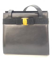 Salvatore Ferragamo（サルヴァトーレ フェラガモ）の古着「トートバッグ」｜ブラック