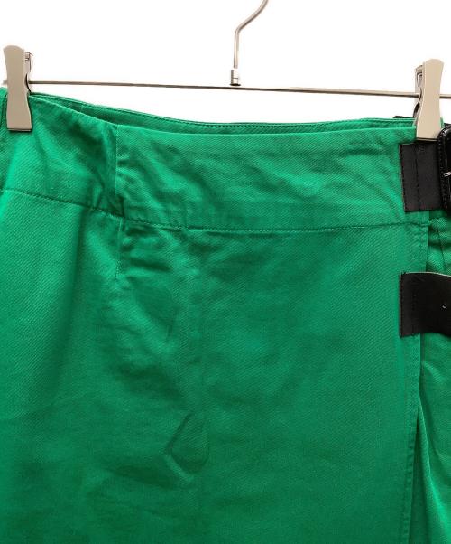 BEAMS BOY（ビームスボーイ）BEAMS BOY (ビームスボーイ) チノ キルトスカート グリーン×ブラック サイズ:不明の古着・服飾アイテム