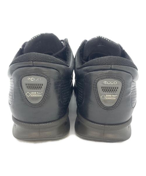 ECCO（エコー）ECCO (エコー) レザースニーカー ブラック サイズ:25.5cmの古着・服飾アイテム