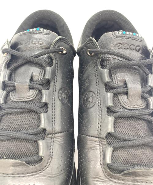 ECCO（エコー）ECCO (エコー) レザースニーカー ブラック サイズ:25.5cmの古着・服飾アイテム