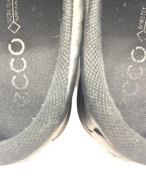 ECCO（エコー）ECCO (エコー) レザースニーカー ブラック サイズ:25.5cmの古着・服飾アイテム