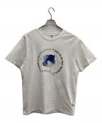 ADER error×maison kitsuneアーダーエラー×メゾンキツネ）の古着「Tシャツ」｜ホワイト×ブルー