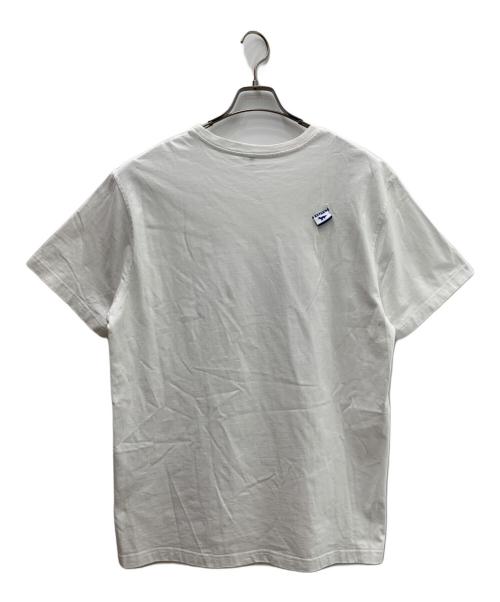 ADER error（アーダーエラー）ADER error (アーダーエラー) MAISON KITSUNE (メゾンキツネ) Tシャツ ホワイト×ブルー サイズ:Ｍの古着・服飾アイテム