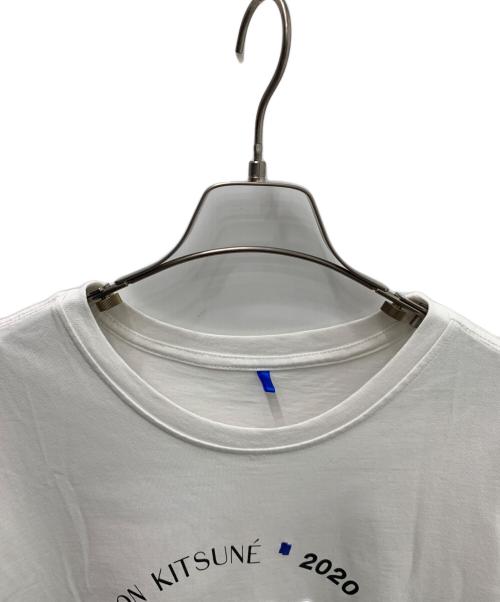 ADER error（アーダーエラー）ADER error (アーダーエラー) MAISON KITSUNE (メゾンキツネ) Tシャツ ホワイト×ブルー サイズ:Ｍの古着・服飾アイテム