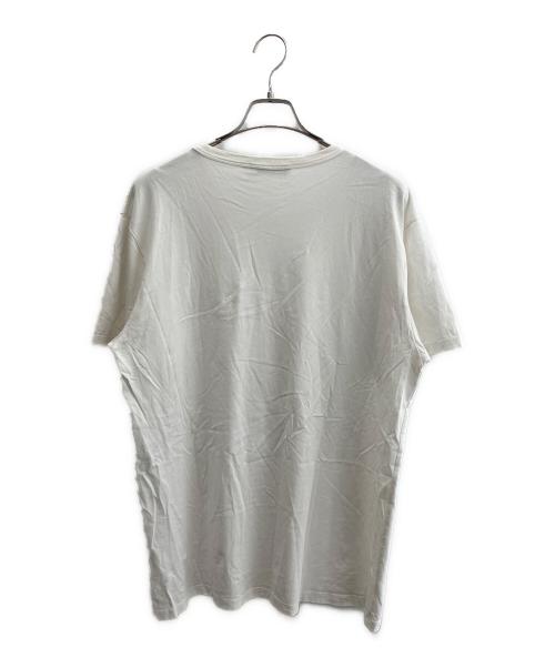 maison kitsune（メゾンキツネ）MAISON KITSUNE (メゾンキツネ) ダブルフォックスヘッド パッチ クラシック Tシャツ ホワイト サイズ:XLの古着・服飾アイテム