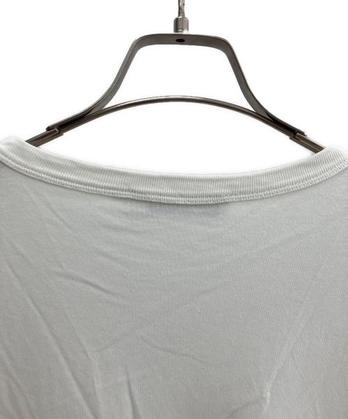 maison kitsune（メゾンキツネ）MAISON KITSUNE (メゾンキツネ) ダブルフォックスヘッド パッチ クラシック Tシャツ ホワイト サイズ:XLの古着・服飾アイテム