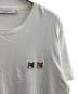中古・古着 MAISON KITSUNE (メゾンキツネ) ダブルフォックスヘッド パッチ クラシック Tシャツ ホワイト サイズ:XL：6000円