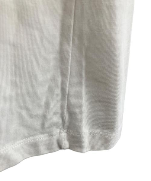 maison kitsune（メゾンキツネ）MAISON KITSUNE (メゾンキツネ) プリントTシャツ ホワイト×ブルー サイズ:XLの古着・服飾アイテム