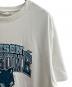 中古・古着 MAISON KITSUNE (メゾンキツネ) プリントTシャツ ホワイト×ブルー サイズ:XL：6000円