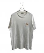 maison kitsuneメゾンキツネ）の古着「チラックスフォックス パッチ クラシック Tシャツ」｜ホワイト