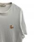 中古・古着 MAISON KITSUNE (メゾンキツネ) チラックスフォックス パッチ クラシック Tシャツ ホワイト サイズ:XL：6000円