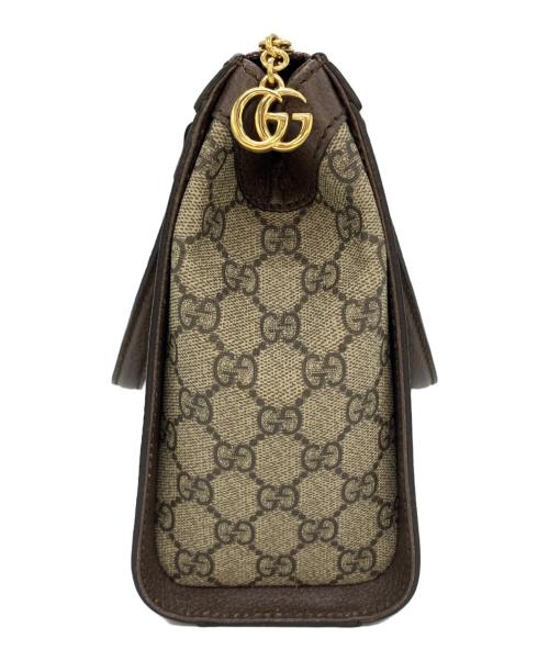 GUCCI（グッチ）GUCCI (グッチ) スモールトップハンドルトートバッグ ブラウンの古着・服飾アイテム