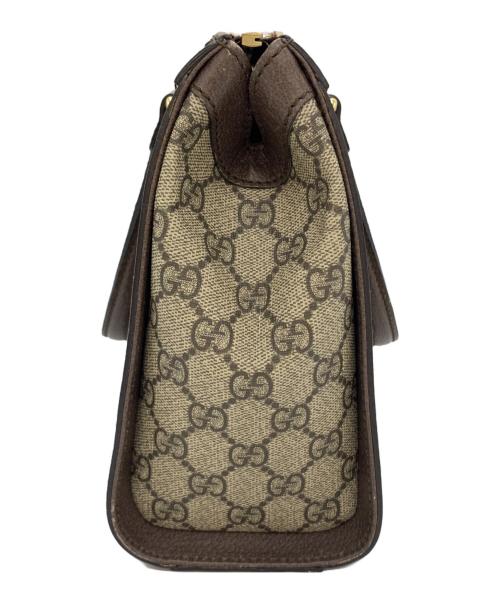 GUCCI（グッチ）GUCCI (グッチ) スモールトップハンドルトートバッグ ブラウンの古着・服飾アイテム
