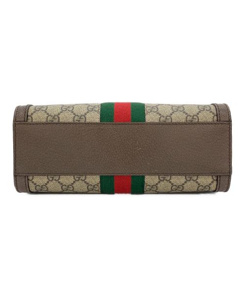 GUCCI（グッチ）GUCCI (グッチ) スモールトップハンドルトートバッグ ブラウンの古着・服飾アイテム