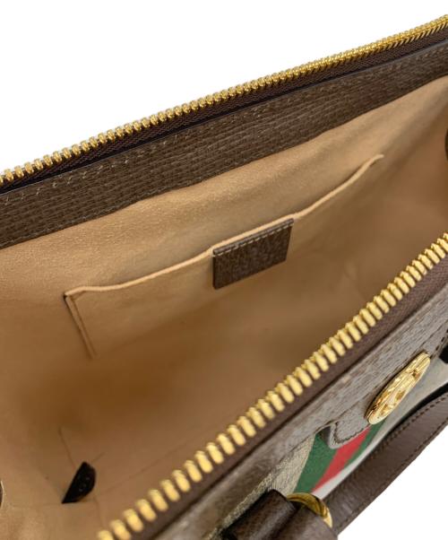 GUCCI（グッチ）GUCCI (グッチ) スモールトップハンドルトートバッグ ブラウンの古着・服飾アイテム