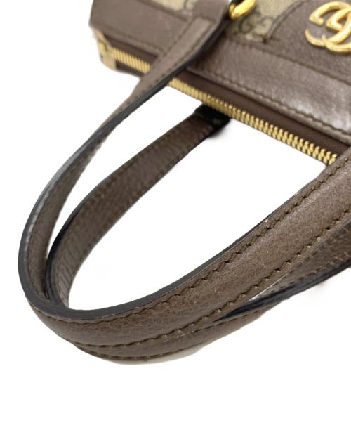 GUCCI（グッチ）GUCCI (グッチ) スモールトップハンドルトートバッグ ブラウンの古着・服飾アイテム