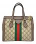 GUCCI (グッチ) スモールトップハンドルトートバッグ ブラウン：80000円