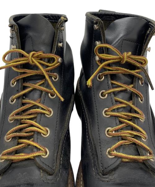 RED WING（レッドウィング）RED WING (レッドウィング) ラインマンブーツ ブラック サイズ:7　1/2の古着・服飾アイテム
