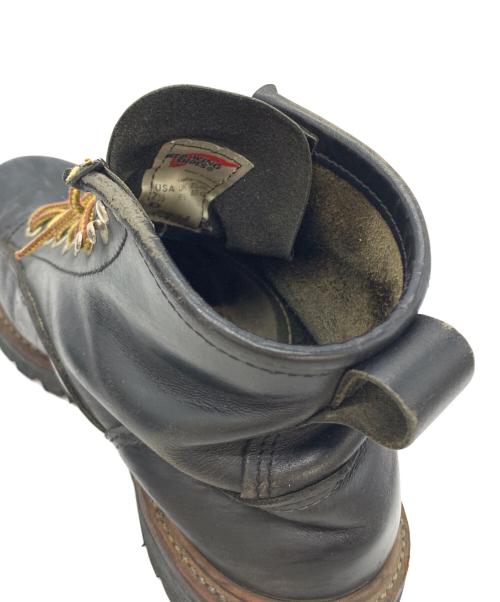 RED WING（レッドウィング）RED WING (レッドウィング) ラインマンブーツ ブラック サイズ:7　1/2の古着・服飾アイテム
