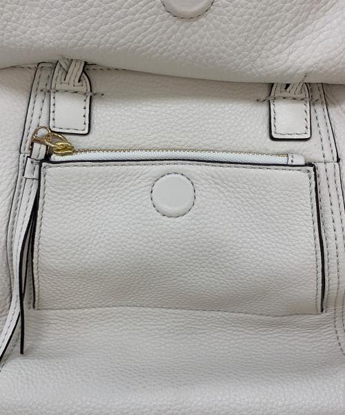 TORY BURCH（トリーバーチ）TORY BURCH (トリーバーチ) 2WAYバッグ ホワイトの古着・服飾アイテム